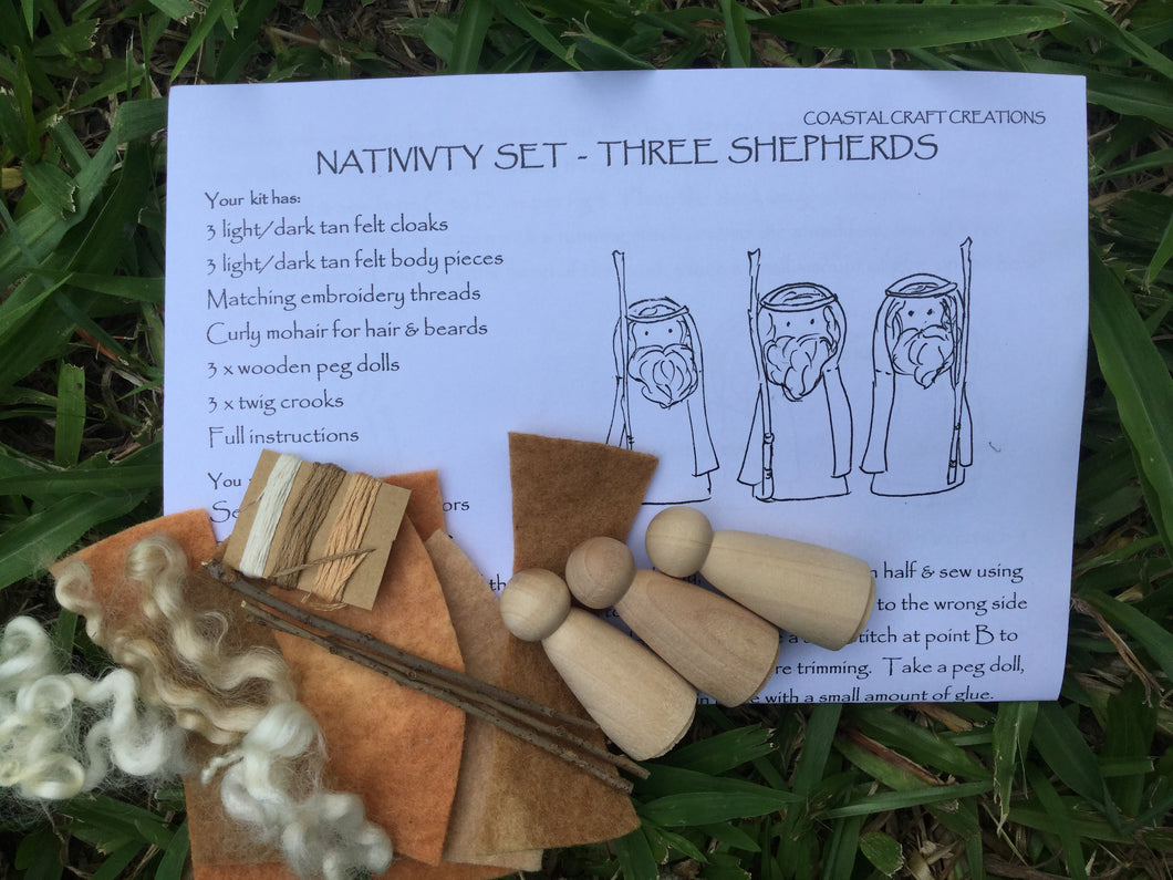 Craft Kit Nativity Set - Three Shepherds