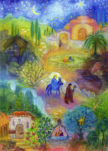 Mary's Little Donkey Small Advent Calendar illustrated by Angela Koconda