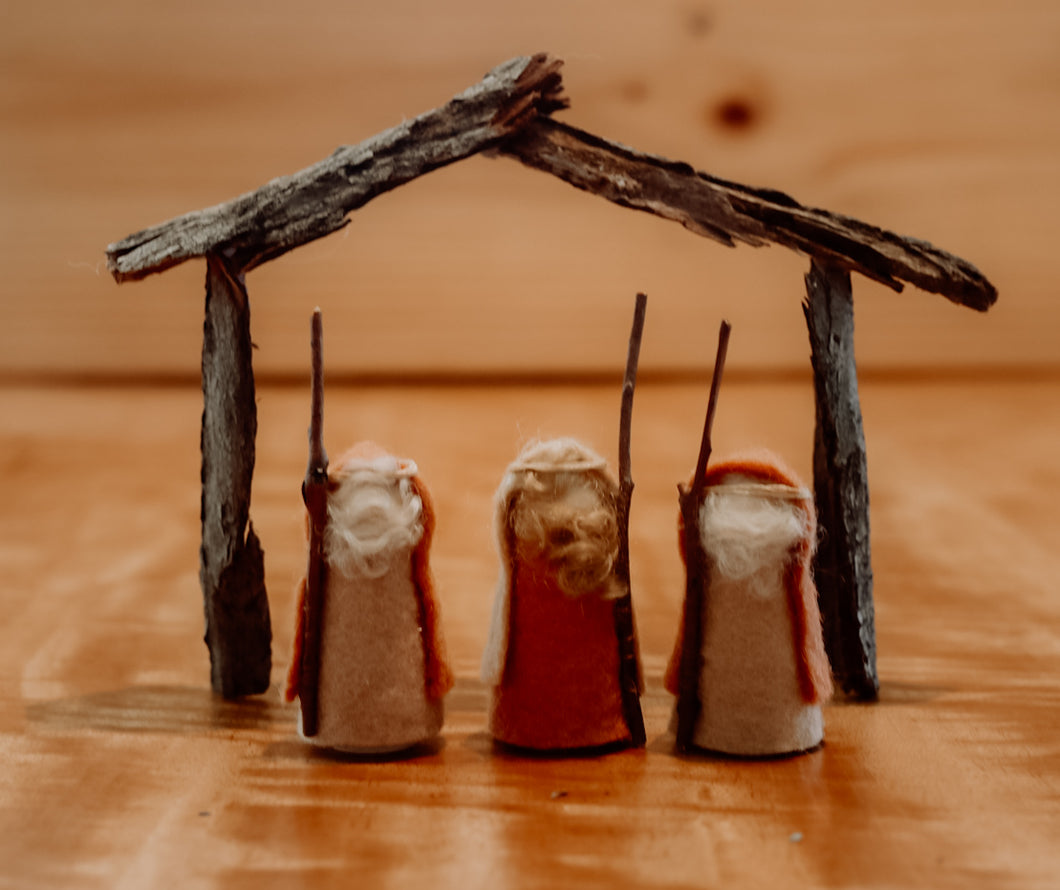 Nativity Set - Three Shepherds